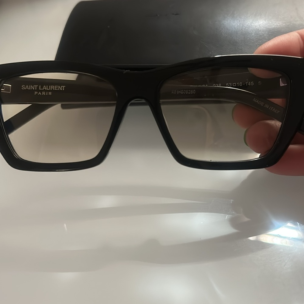 Saint Laurent Black Square Sunglasses - Picture 2 of 6
